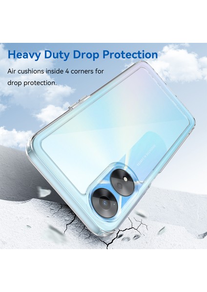 Oppo A58 5g Için Cep Telefonu Kabuğu, Toz Önleyici Tpu + Akrilik Telefon Kılıfı Koruyucu Kapak - Şeffaf (Yurt Dışından) modelleri
