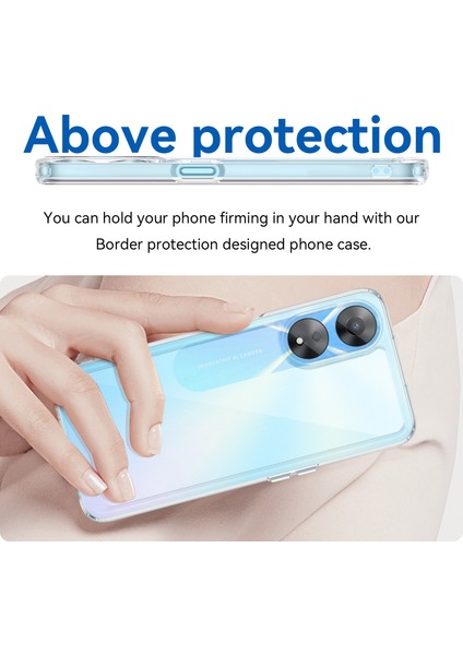 Oppo A58 5g Için Cep Telefonu Kabuğu, Toz Önleyici Tpu + Akrilik Telefon Kılıfı Koruyucu Kapak - Şeffaf (Yurt Dışından) fırsatları