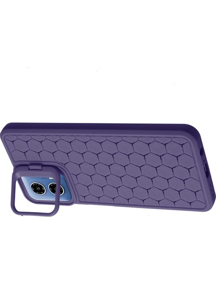 Motorola Moto G45 5G/G34 5g Kılıf Kickstand Tpu Telefon Kılıfı Petek Isı Dağılımı-Mor (Yurt Dışından) modelleri