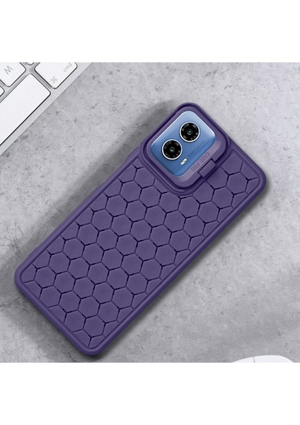 Motorola Moto G45 5G/G34 5g Kılıf Kickstand Tpu Telefon Kılıfı Petek Isı Dağılımı-Mor (Yurt Dışından) indirimleri
