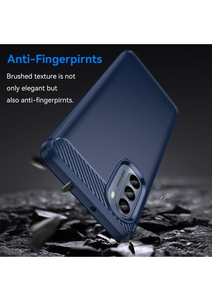 Motorola Moto G62 5g Yumuşak Tpu Telefon Kılıfı Karbon Fiber Doku Fırçalanmış Cep Telefonu Kapağı-Sarı (Yurt Dışından) fırsatları