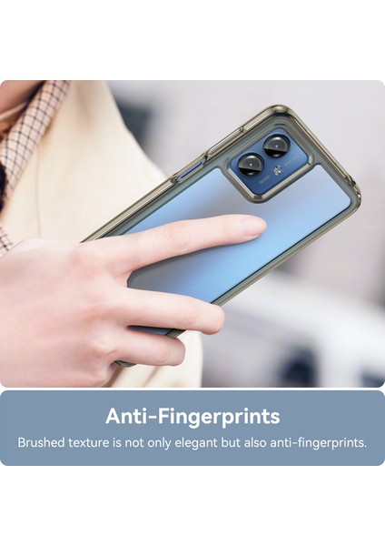 Motorola Moto G14 4g Tpu+Akrilik Cep Telefonu Kılıfı Düşmeye Dayanıklı Arka Kapak-Şeffaf Gri (Yurt Dışından) indirimleri