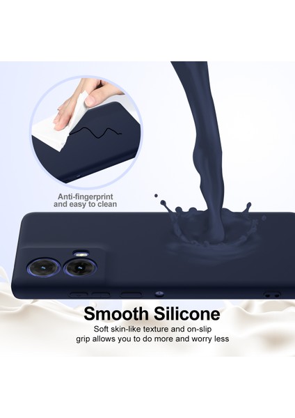 Motorola Moto G24 4g Kılıf Magsafe Anti-Düşme Sıvı Silikon Telefon Kılıfı ile Uyumlu-Koyu Mavi (Yurt Dışından) indirimleri