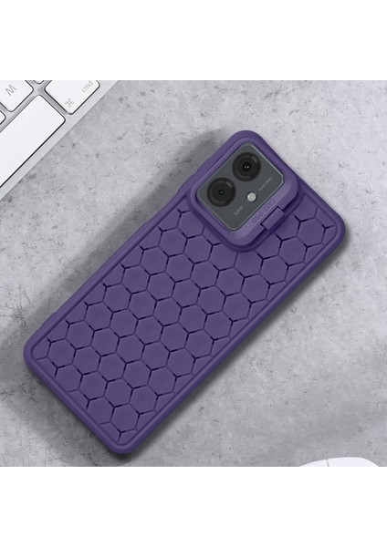 Motorola Moto G14 4g Kılıf Isı Dağılımı Tpu Telefon Kılıfı Lens Çerçevesi Ayaklık-Mor (Yurt Dışından) indirimleri
