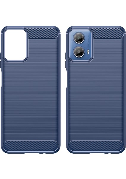 Motorola Moto G45 5G/G34 5g Fırçalanmış Tpu Kılıf Karbon Fiber Doku Telefon Kılıfı-Mavi (Yurt Dışından) fırsatları