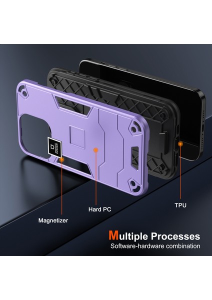 Motorola Moto G04 4g Kılıf Pc+Tpu Düşmeye Dayanıklı Koruyucu Telefon Kılıfı-Mor (Yurt Dışından) indirimleri