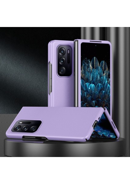 Oppo Find N Ka Yüzey Cilt Dokunma Hissi Pc Telefon Çoklu Renk Engelsiz Katlanabilir Koruyucu Kılıf-Mor (Yurt Dışından) indirimleri