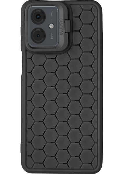 Motorola Moto G14 4g Kılıf Isı Dağılımı Tpu Telefon Kılıfı Lens Çerçevesi Ayaklık-Siyah (Yurt Dışından) fırsatları