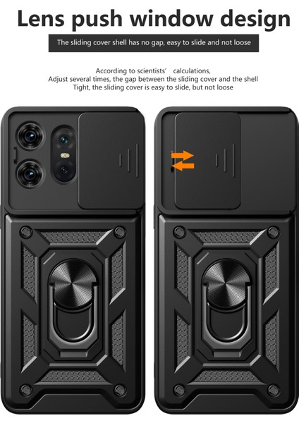 Motorola Edge 50 Pro 5g Kılıf Pc+Tpu Arka Kapak Lens Koruyucu+Ayak Desteği-Gül Altını (Yurt Dışından) fiyatları