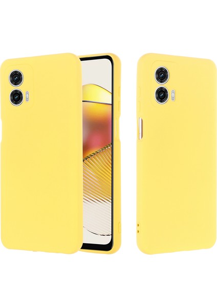 Motorola Moto G73 5g Için Sıvı Silikon Telefon Kılıfı, Kayışlı Yumuşak Astarlı Koruyucu Telefon Kılıfı-Sarı (Yurt Dışından) fırsatları