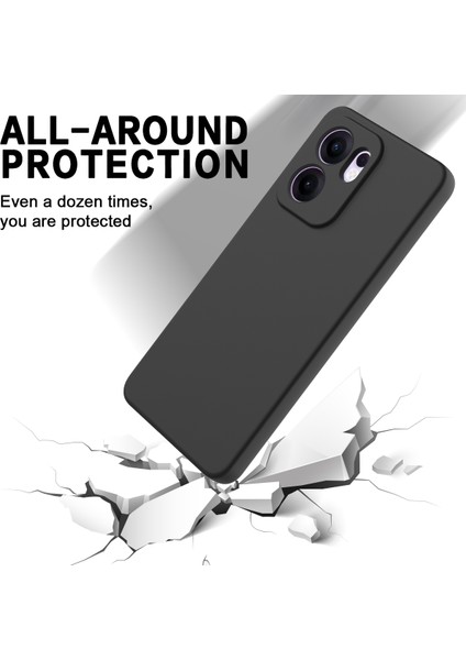 Oppo RENO13 F 5g/oppo RENO13 F 4g Sıvı Silikon Kılıf Telefon Arka Kapağı El Kayışı Ile-Siyah (Yurt Dışından) indirimleri