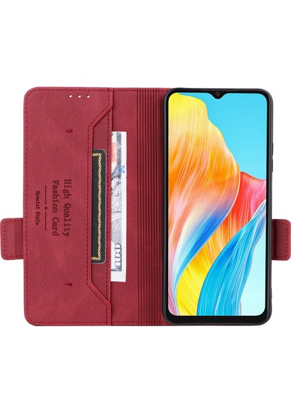 Oppo A38 4G/A18 4g Kılıf Toz Geçirmez Pu Deri Stand Cep Telefonu Kılıfı Cüzdan-Gül (Yurt Dışından) fiyatları