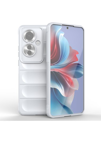 Oppo RENO11 F 5G/F25 Pro 5g Telefon Kılıfı Tpu Sağlam Tasarım Düşme Koruması Kabuk-Beyaz (Yurt Dışından)