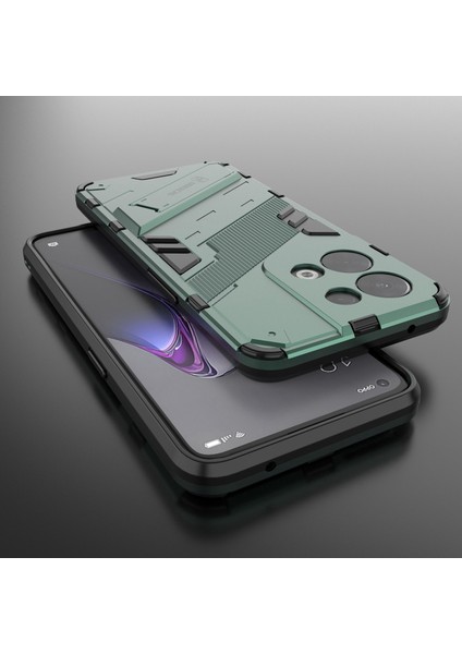 Oppo Reno8 5g (Küresel Sürüm)/oppo Reno8 5g Düşme Korumalı Sert Pc Darbeye Dayanıklı Tpu Çizilmez Telefon Kılıfı Kickstand Ile-Yeşil (Yurt Dışından) fırsatları