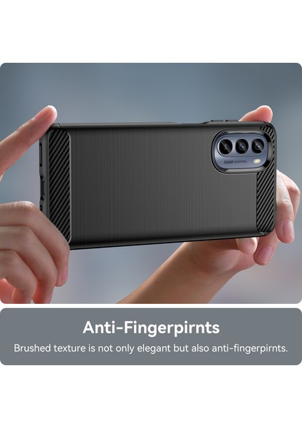 Motorola Moto G62 5g Yumuşak Tpu Telefon Kılıfı Karbon Fiber Doku Fırçalanmış Cep Telefonu Kapağı-Siyah (Yurt Dışından) indirimleri