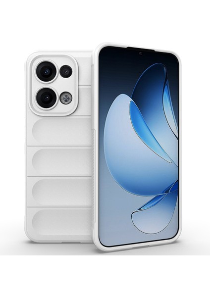 Oppo RENO13 5g (Global) Kılıf Düşmeye Karşı Yumuşak Tpu Sağlam Telefon Arka Kapağı-Beyaz (Yurt Dışından)