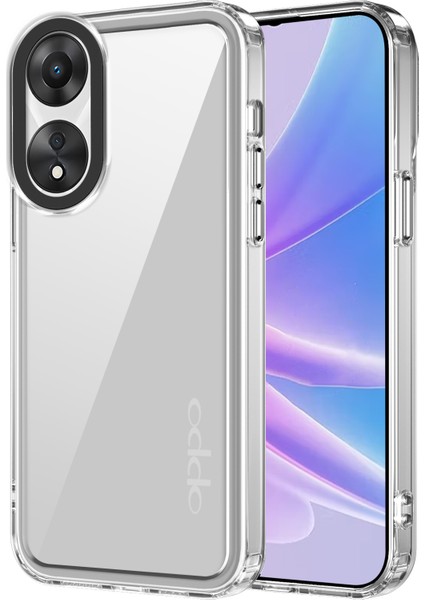 Oppo A78 4g Darbeye Dayanıklı Cep Telefonu Kılıfı Şeffaf Pc+Tpu Telefon Kılıfı-Şeffaf (Yurt Dışından)