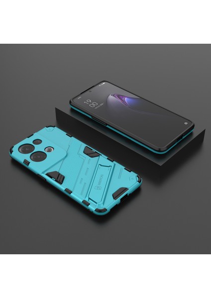 Oppo Reno8 Pro+(China)5g/reno8 Pro 5g(Global)Yumuşak Tpu Sert Pc Kılıfı Kickstand Arka Kapak-Bebek Mavisi (Yurt Dışından) indirimleri