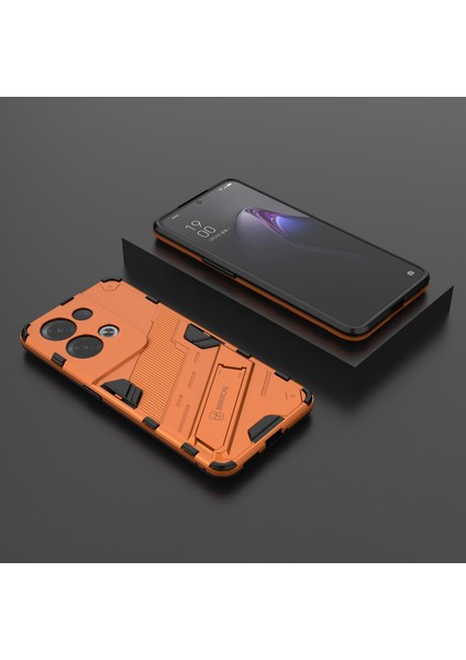 Oppo Reno8 Pro+(China)5g/reno8 Pro 5g(Global)Yumuşak Tpu Sert Pc Kılıfı Kickstand Arka Kapak-Turuncu (Yurt Dışından) indirimleri