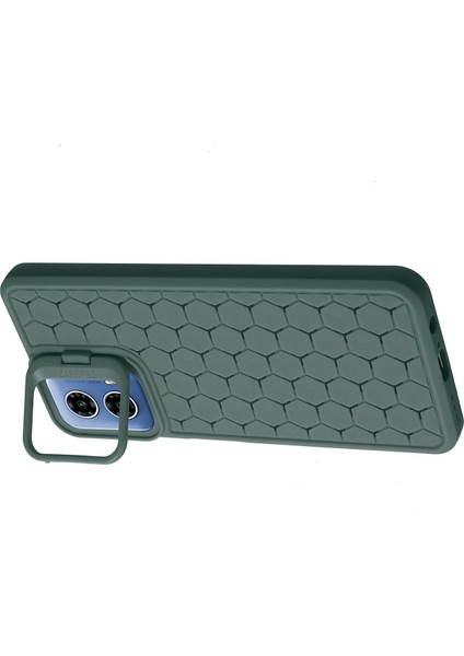 Motorola Moto G45 5G/G34 5g Kılıf Kickstand Tpu Telefon Kılıfı Petek Isı Dağılımı-Ordu Yeşili (Yurt Dışından) modelleri