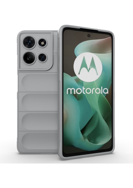 Motorola Moto G75 5g Kılıf Düşmeye Karşı Yumuşak Tpu Sağlam Telefon Arka Kapağı-Açık Gri (Yurt Dışından)