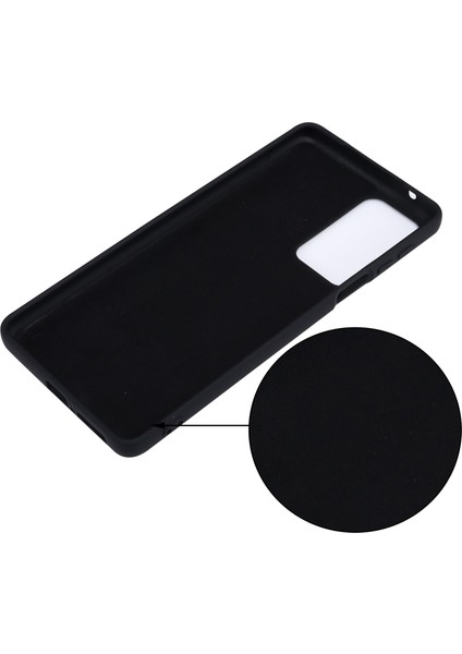 Motorola Edge 20 Pro Sıvı Silikon Kalınlaştırma Tasarım Telefon Kılıfı Yumuşak Mikrofiber Astar Yastık Çizilmez Koruyucu Kılıf-Siyah (Yurt Dışından) fırsatları