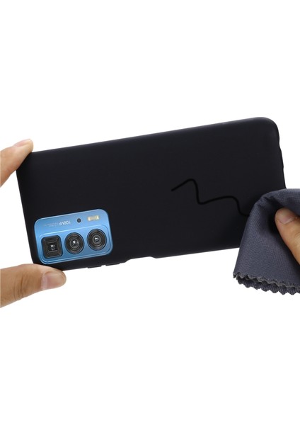 Motorola Edge 20 Pro Sıvı Silikon Kalınlaştırma Tasarım Telefon Kılıfı Yumuşak Mikrofiber Astar Yastık Çizilmez Koruyucu Kılıf-Siyah (Yurt Dışından) indirimleri