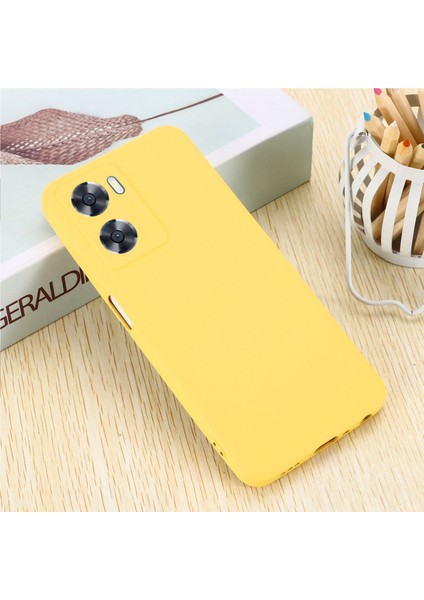 Oppo A57 4G/A57S 4g Aşınmaya Karşı Silikon Yumuşak Telefon Kılıfı Düşmeye Dayanıklı Arka Kapak Cep Telefonu Koruyucu-Sarı (Yurt Dışından) indirimleri