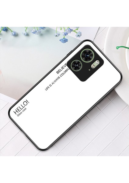 Motorola Edge 40 5g Temperli Cam Kılıf Pc+Tpu Degrade Telefon Kılıfı-Beyaz (Yurt Dışından) indirimleri