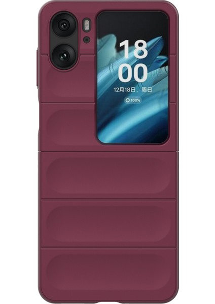 Oppo Find N2 Flip 5g Telefon Kılıfı Sert Pc Çizilmez Kapak-Şarap Kırmızısı (Yurt Dışından) fiyatları