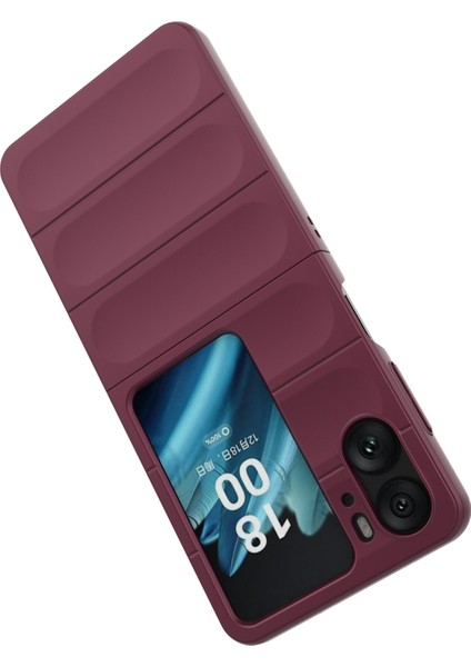 Oppo Find N2 Flip 5g Telefon Kılıfı Sert Pc Çizilmez Kapak-Şarap Kırmızısı (Yurt Dışından) indirimleri