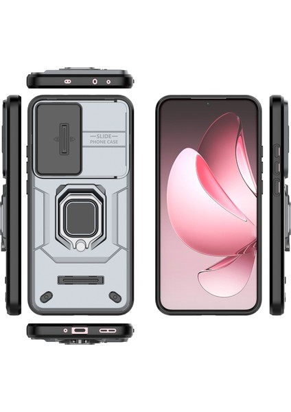 Oppo RENO13 Pro 5g Kılıf Pc+Tpu Kickstand Telefon Koruyucu Lens Kapağı Ile-Gri (Yurt Dışından) fırsatları