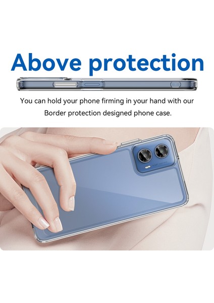 Motorola Moto G45 5G/G34 5g Kılıf Darbeye Dayanıklı Tpu+Akrilik Cep Telefonu Kılıfı-Şeffaf (Yurt Dışından) fırsatları