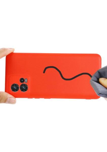 Motorola Moto G72 4g Için Telefon Kılıfı, Çarpışma Önleyici Sıvı Silikon + Yumuşak Astar Koruyucu Arka Kapak ve Kayış - Kırmızı (Yurt Dışından) fırsatları