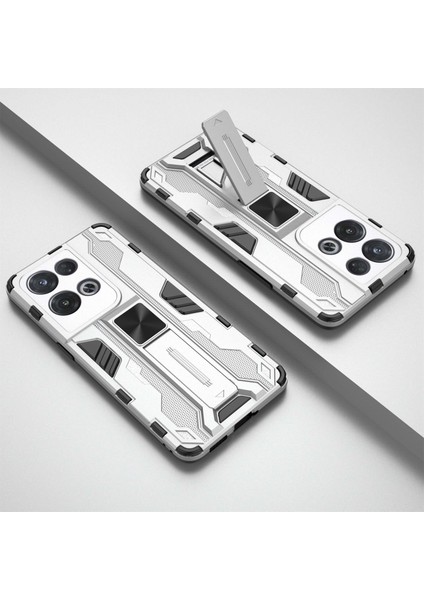 Oppo Reno8 Pro 5g (Küresel Sürüm)/reno8 Pro+ (Çin)5g Her Şey Dahil Koruma Sert Pc Yumuşak Tpu Sağlam Hibrit Kılıf Ağır Hizmet Tipi Kabuk Ayaklı-Gümüş (Yurt Dışından) indirimleri
