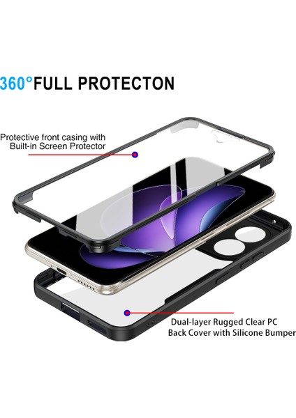 Oppo RENO13 F 5G/RENO13 F 4g Kılıf Akrilik+Tpu Şeffaf Telefon Kılıfı Pet Ekran Filmi-Mor (Yurt Dışından) fiyatları