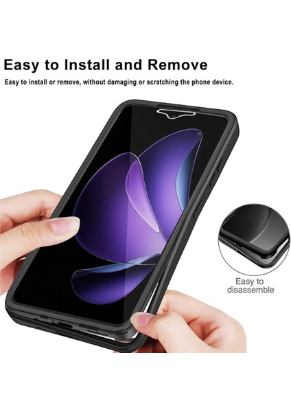 Oppo RENO13 F 5G/RENO13 F 4g Kılıf Akrilik+Tpu Şeffaf Telefon Kılıfı Pet Ekran Filmi-Mor (Yurt Dışından) indirimleri