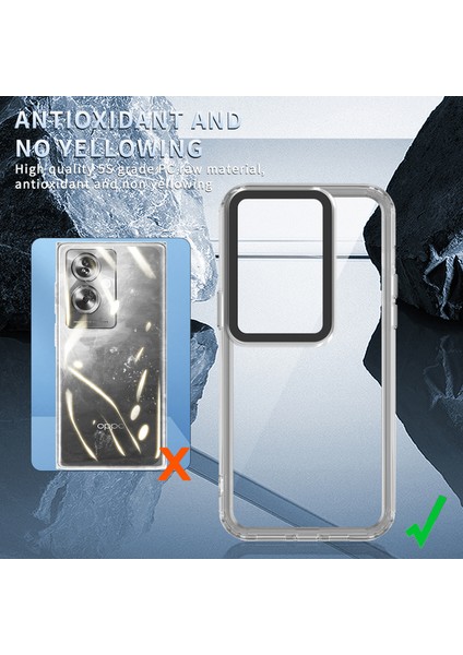 Oppo A79 5g/a2 5g Şeffaf Kılıf Pc+Tpu Darbeye Dayanıklı Telefon Kılıfı-Şeffaf (Yurt Dışından) modelleri