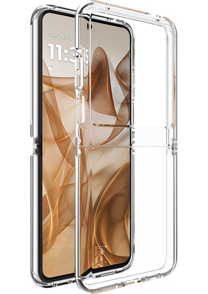 Motorola Razr 50 5g/razr 2024 5g Tpu Kılıf Hava Yastıkları Köşeleri Şeffaf Telefon Kılıfı Için Imak Ux-6 Serisi (Yurt Dışından)