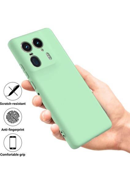 Motorola Edge 50 Ultra 5g/moto X50 Ultra 5g Kılıf Sıvı Silikon Darbeye Dayanıklı Telefon Kılıfı Kayışlı-Yeşil (Yurt Dışından) fiyatları