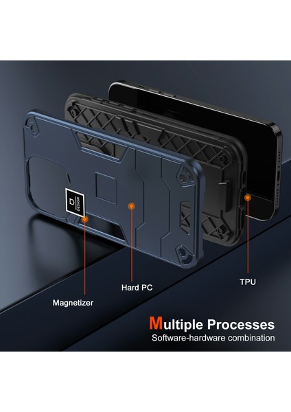 Motorola Edge (2024) 5g Kılıf Pc + Tpu Düşmeye Dayanıklı Koruyucu Telefon Kılıfı - Mavi (Yurt Dışından) fiyatları