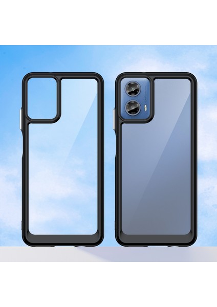 Motorola Moto G45 5G/G34 5g Kılıf Darbeye Dayanıklı Tpu+Akrilik Cep Telefonu Kılıfı-Siyah (Yurt Dışından) fiyatları