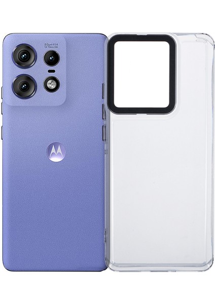 Motorola Edge 50 Pro 5g Şeffaf Telefon Kılıfı Pc+Tpu Hibrit Arka Kapak-Şeffaf (Yurt Dışından)