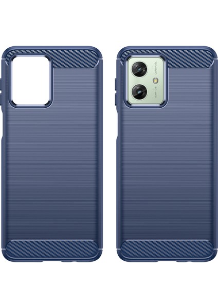 Motorola Moto G54 5g Tpu Kılıf Çizilmez Fırçalanmış Çizgi Telefon Kılıfı-Mavi (Yurt Dışından) modelleri