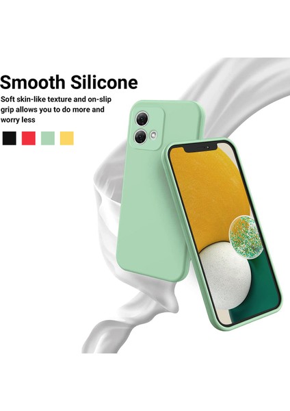 Motorola Moto G84 5g Telefon Kılıfı Çizilmez Telefon Kılıfı Sıvı Silikon Telefon Kabuğu Kayışlı-Yeşil (Yurt Dışından) fırsatları