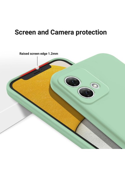 Motorola Moto G84 5g Telefon Kılıfı Çizilmez Telefon Kılıfı Sıvı Silikon Telefon Kabuğu Kayışlı-Yeşil (Yurt Dışından) indirimleri