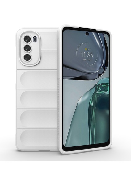 Motorola Moto G62 5g Düşmeye Karşı Koruyucu Telefon Kılıfı Sağlam Tpu Telefon Kılıfı-Beyaz (Yurt Dışından)