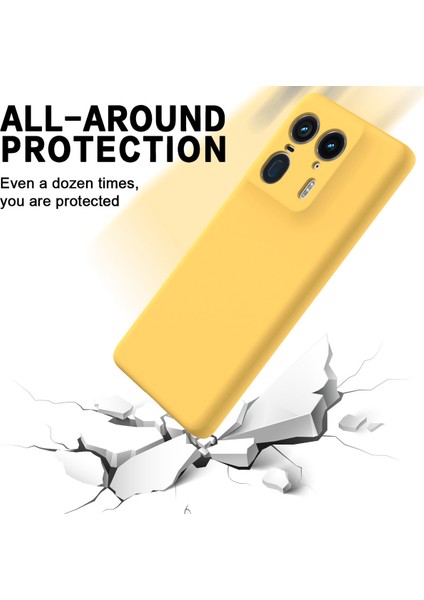 Motorola Edge 50 Ultra 5g/moto X50 Ultra 5g Kılıf Sıvı Silikon Darbeye Dayanıklı Telefon Kılıfı Kayışlı-Sarı (Yurt Dışından) indirimleri