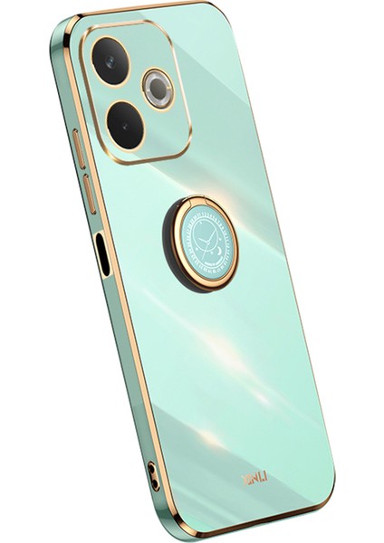 Xınlı Oppo A5 Pro 4g(Global)/5g(Global)/a5 Energy 5g(China) Kılıf Halkası Destek Standı Elektrokaplama Tpu Telefon Kılıfı-Camgöbeği (Yurt Dışından)
