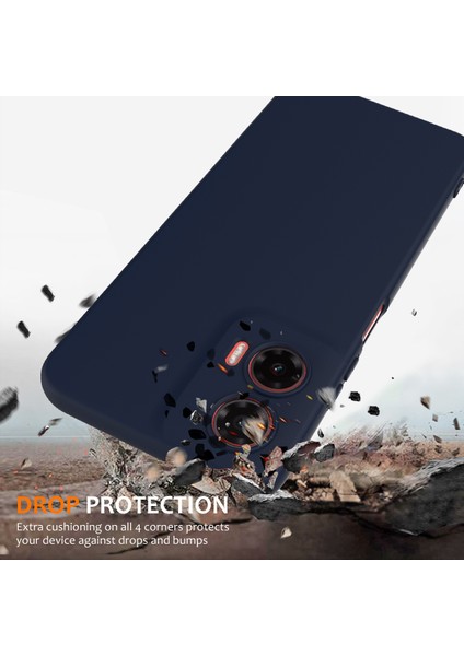 Motorola Moto G35 5g Kılıfı Magsafe Anti-Düşme Sıvı Silikon Telefon Kılıfı ile Uyumlu-Koyu Mavi (Yurt Dışından) fiyatları